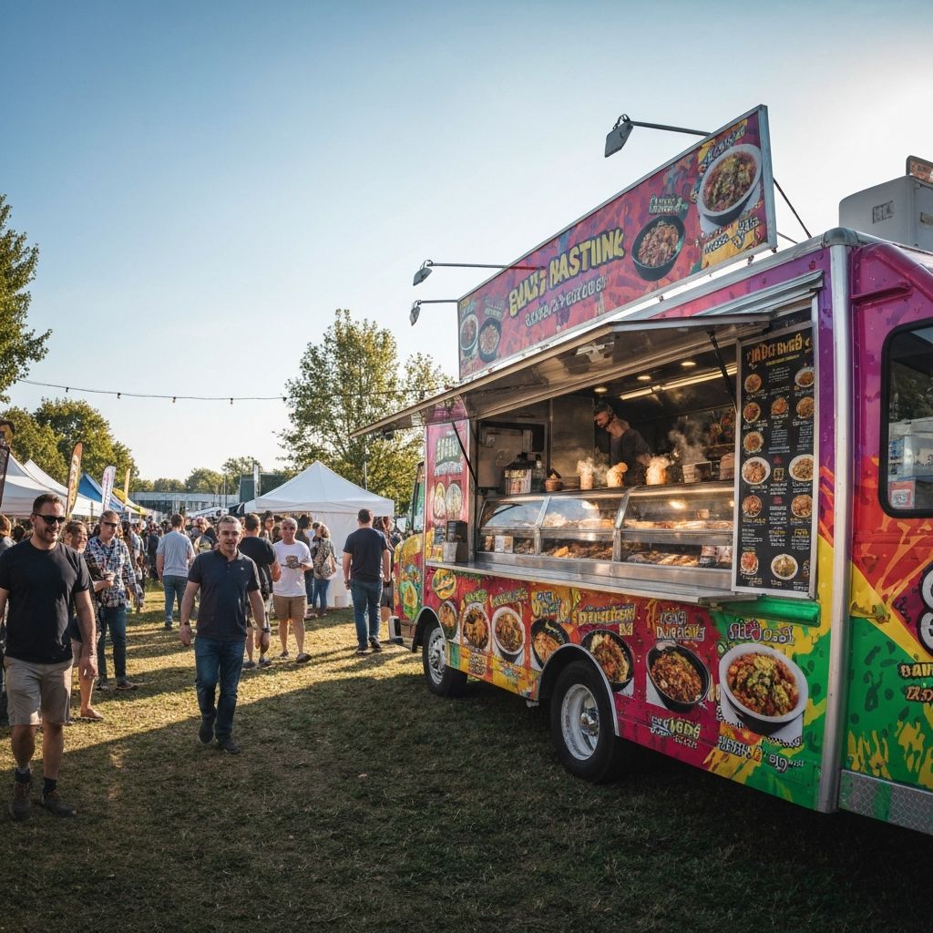 Notre food truck en événement extérieur