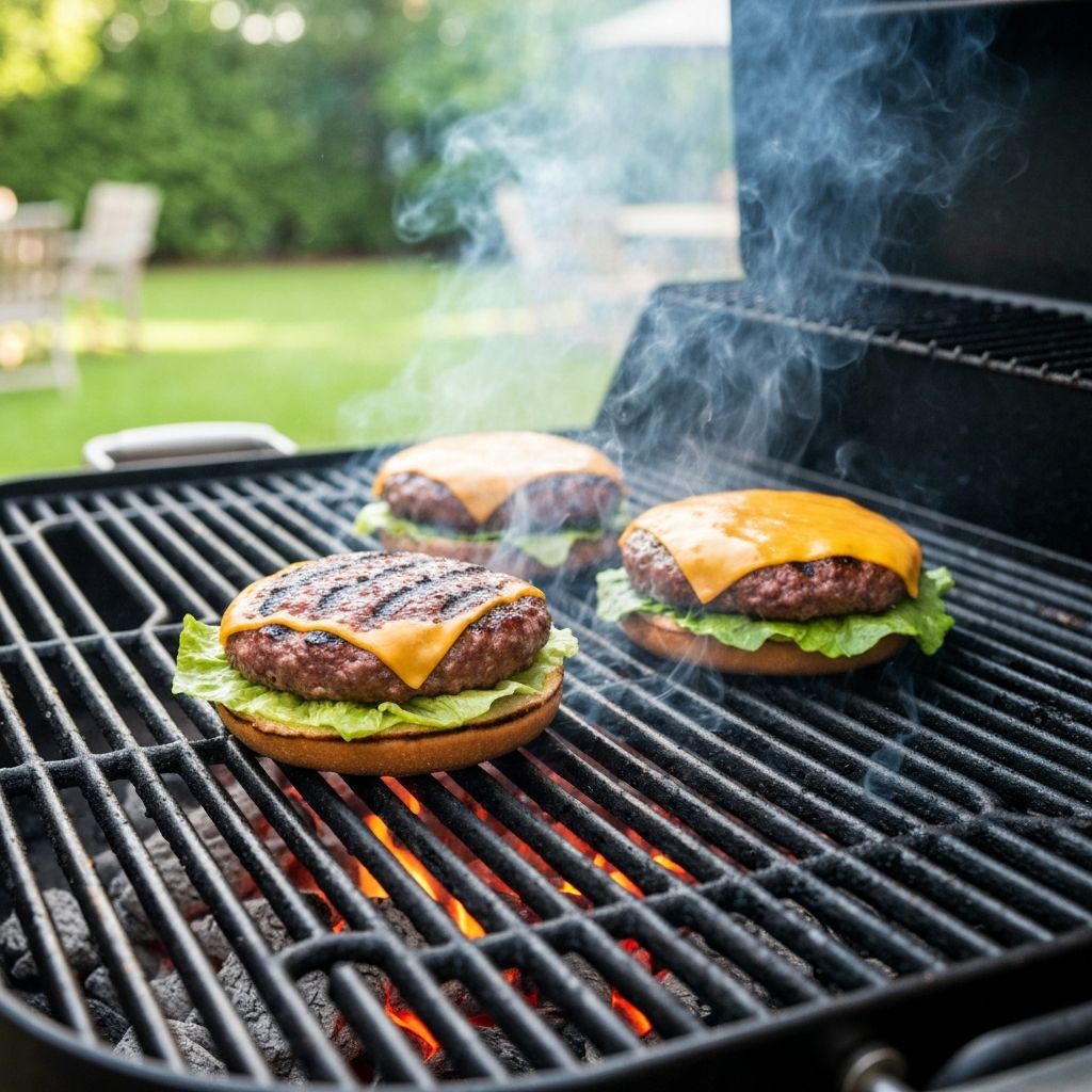 Cuisson des steaks sur le grill