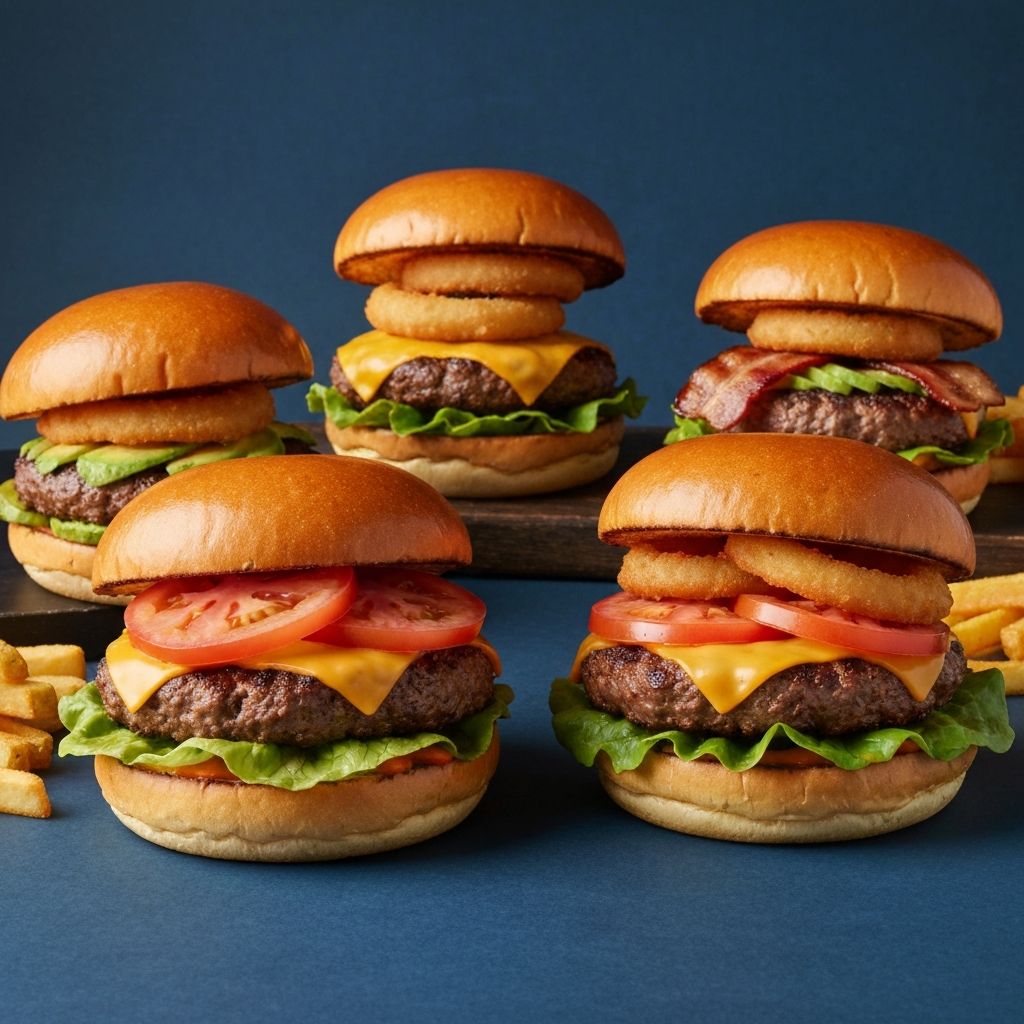 Variété de nos burgers gourmands